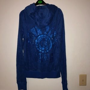 Victoria’s Secret PINK Bling Hoodie Blue